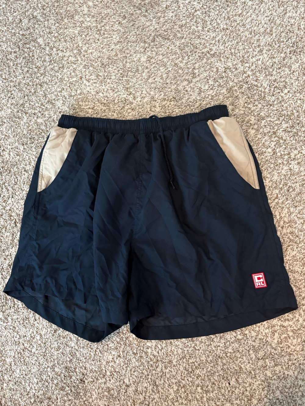Vintage Ralph Lauren x Chaps Swim Athletic Shorts Size XL Navy